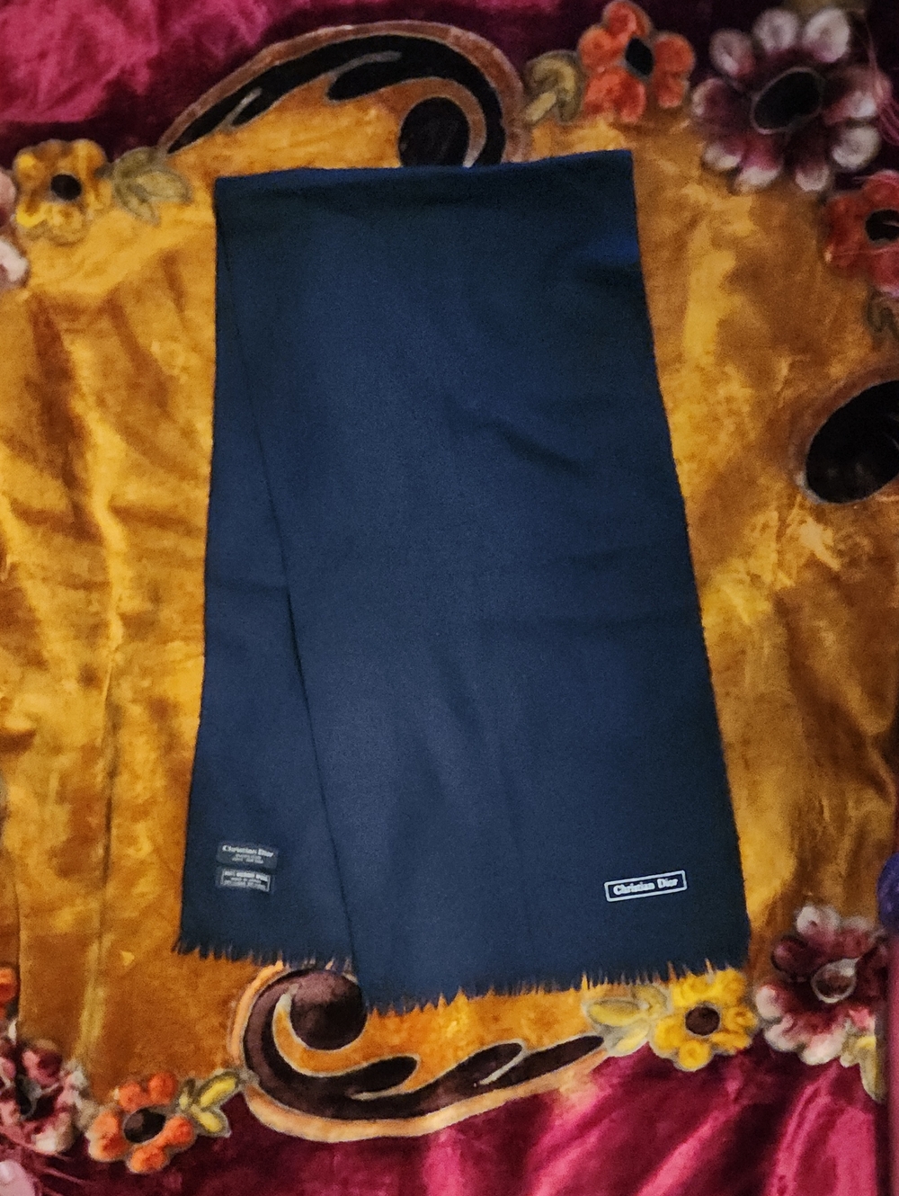 Vintage Chistian Dior Wool Scarf